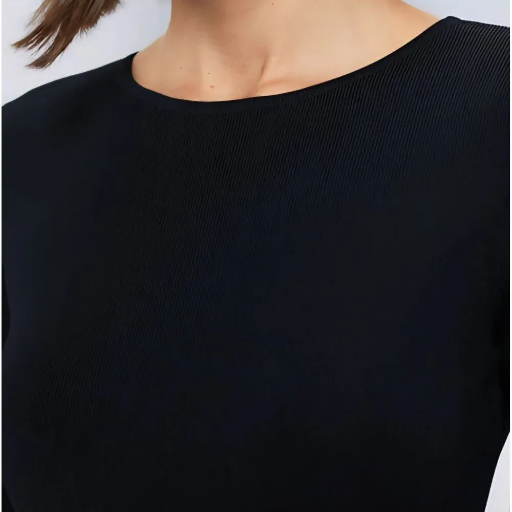 NWT Tuckernuck - M Hyacinth House Black Knit Gwendolyn Maxi Dress - Picture 7 of 9